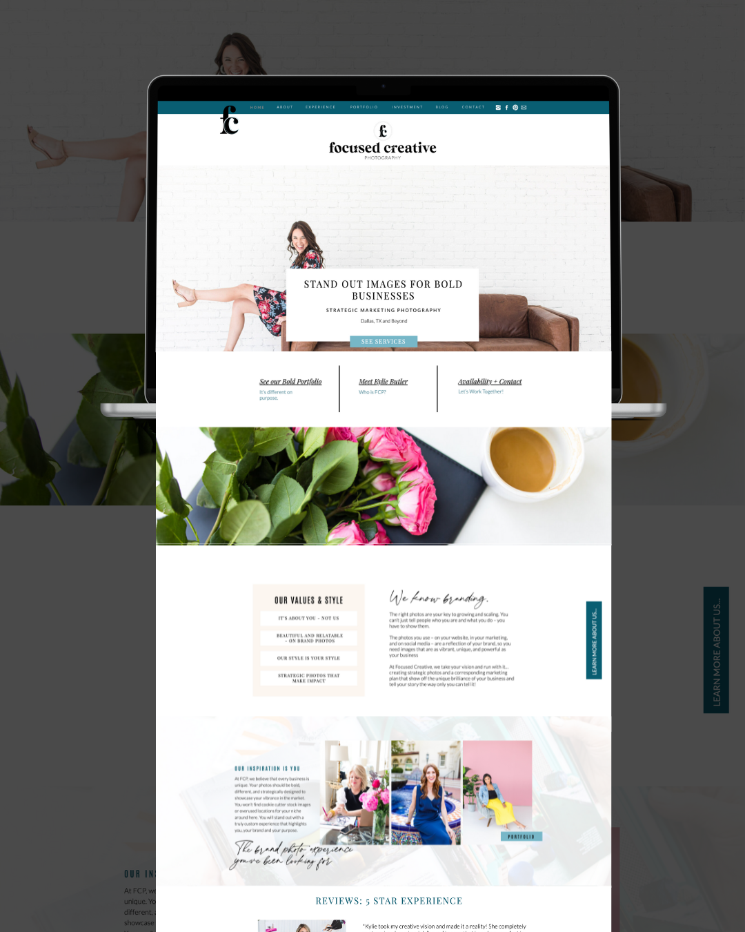 website for focused creative photography 