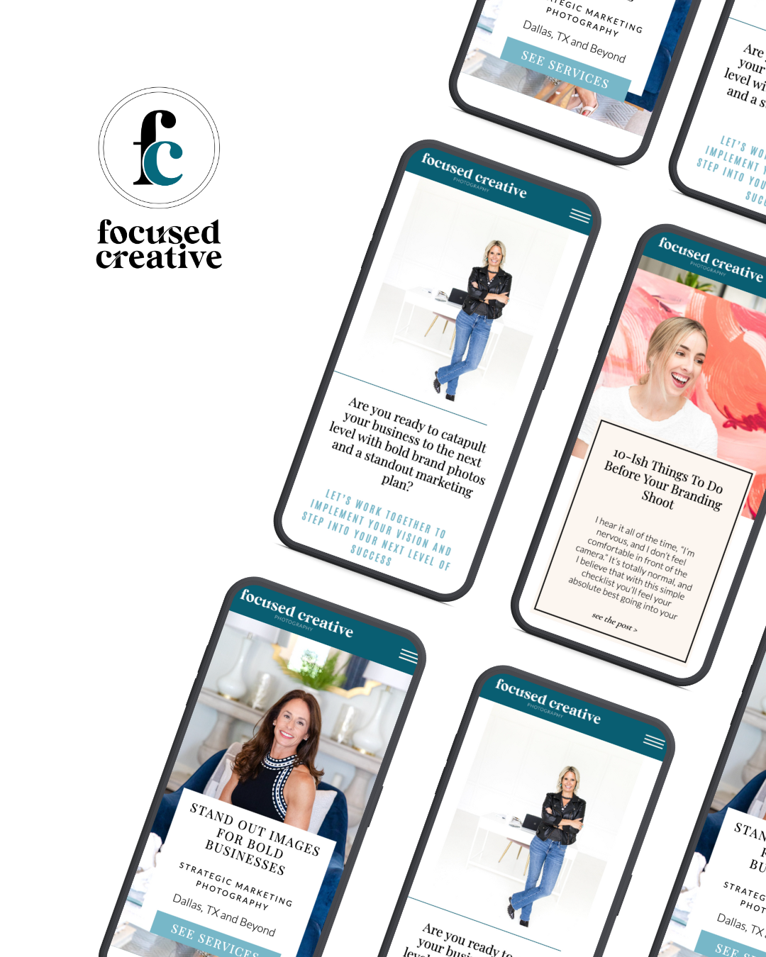 social media assets for focused creative 
