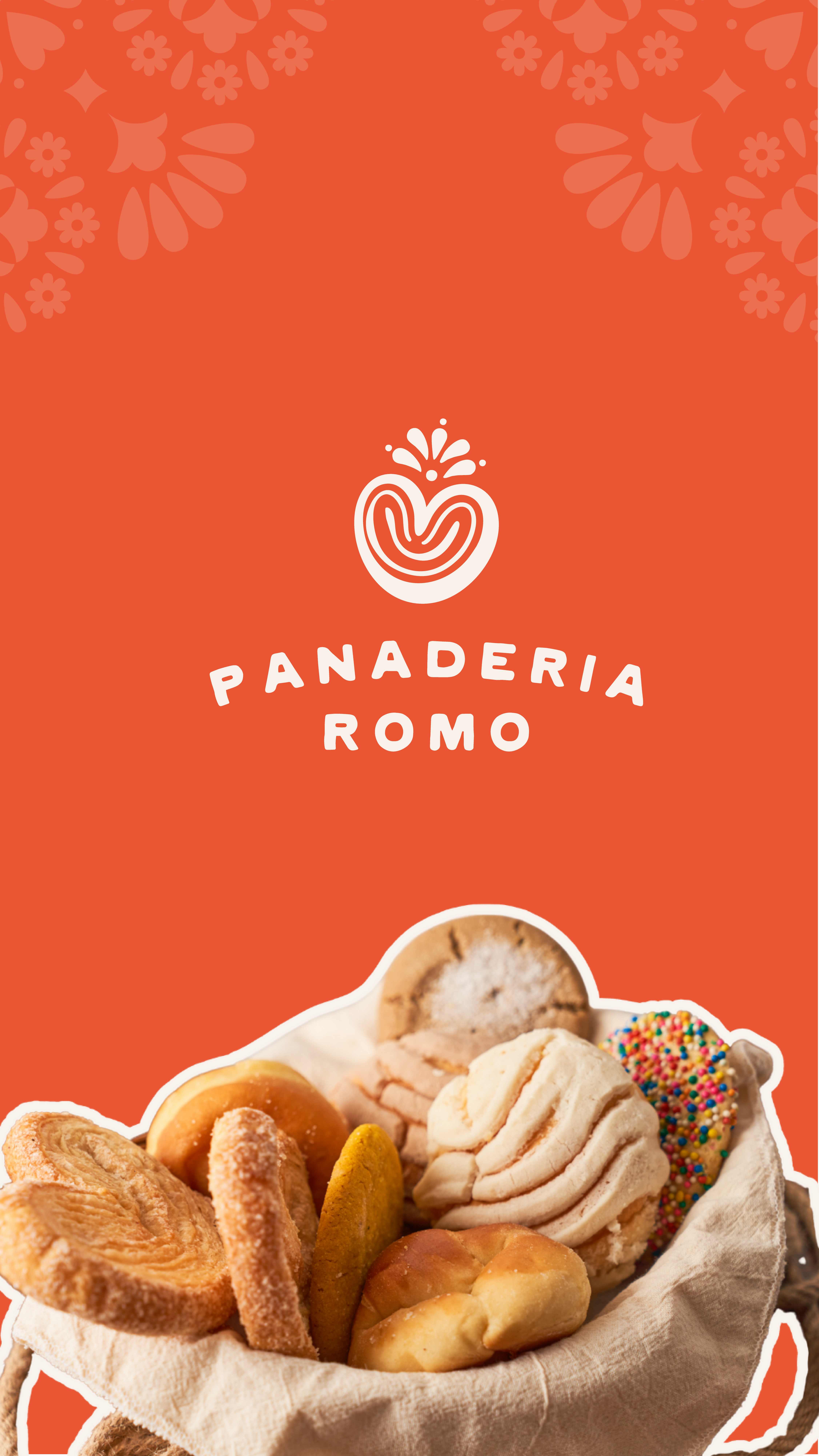 logo and branding assets for panaderia romo