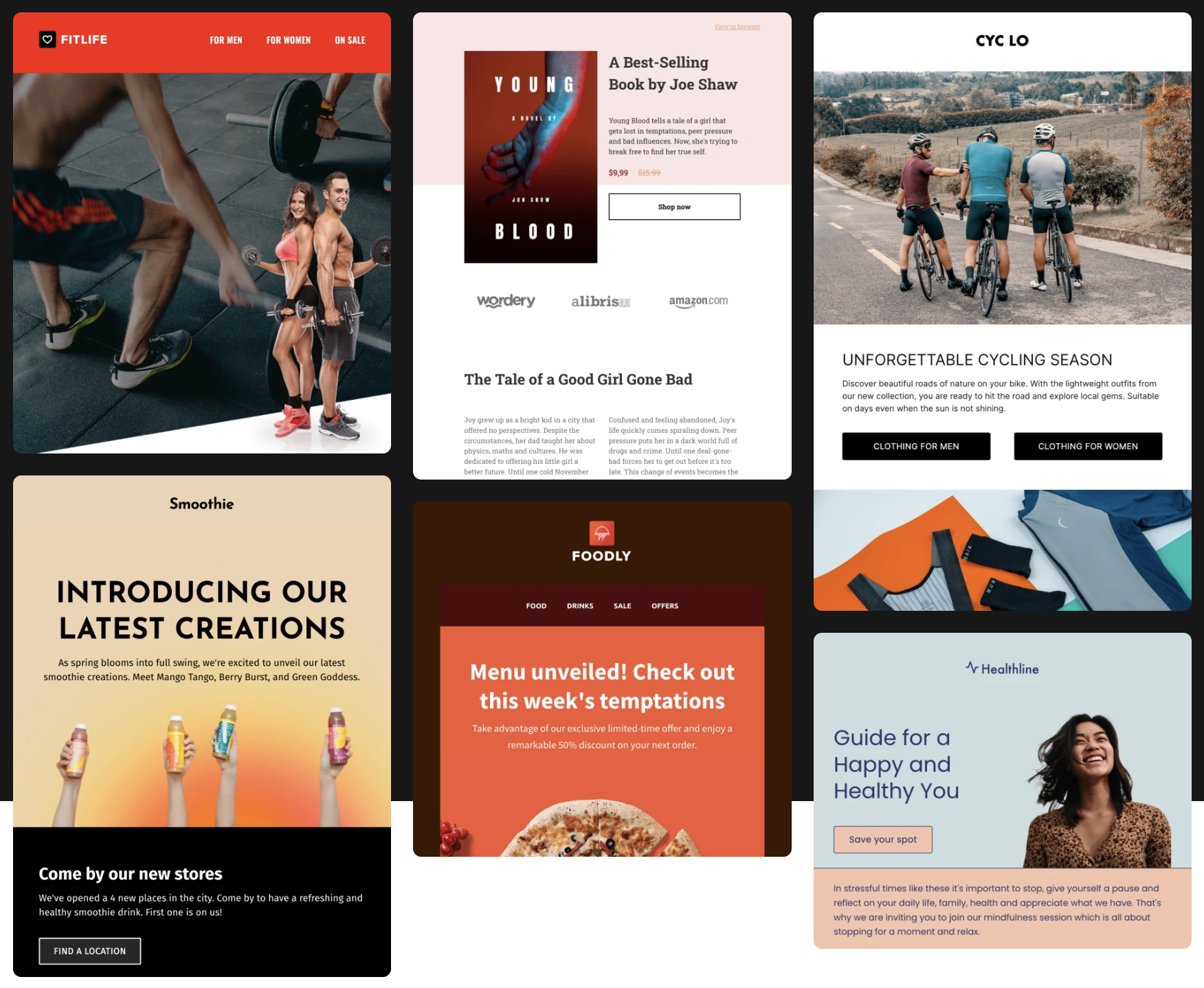 email templates for MailerLite
