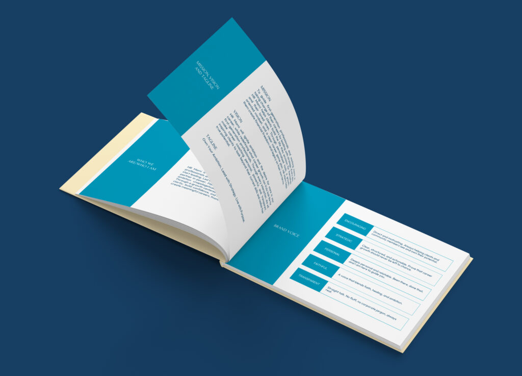 Brand strategist creating a high-converting website for a small business owner.