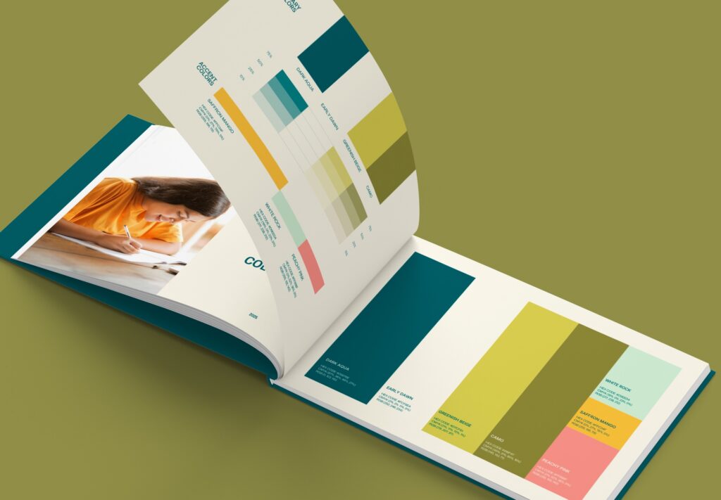 Luxury brand design elements demonstrating the impact of color psychology on brand identity and conversions.